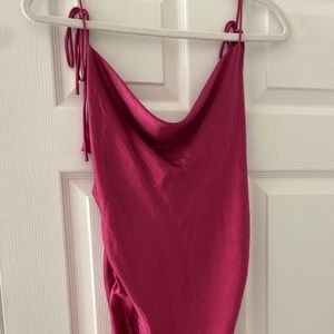 Lioness hot pink string dress